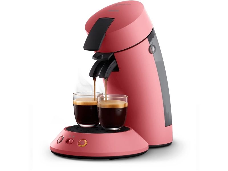 Senseo CSA210/35, Pude kaffemaskine, 0,7 L, Kaffekapsel, Rød