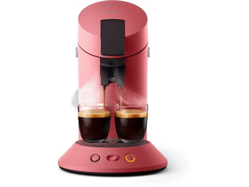 Senseo CSA210/35, Pude kaffemaskine, 0,7 L, Kaffekapsel, Rød