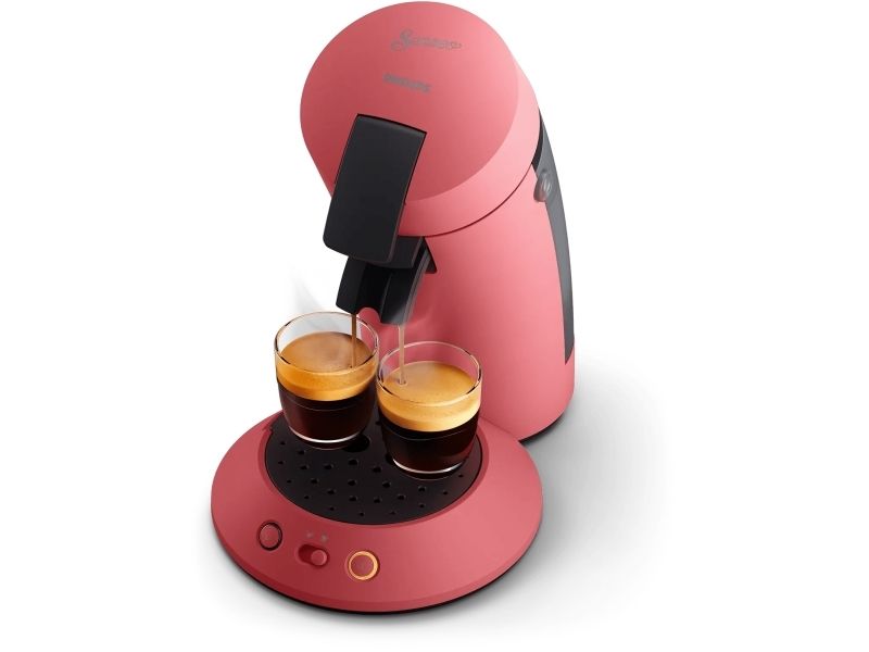 Senseo CSA210/35, Pude kaffemaskine, 0,7 L, Kaffekapsel, Rød