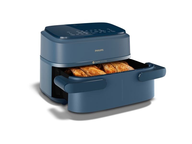 Philips 1000 series NA156/60, Varmluftsteger, 7,1 L, Rapid Air, 40 °C, 200 °C, 60 min.