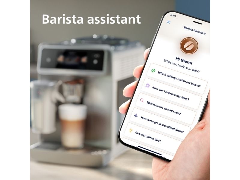 Philips Café Aromis Series 8000, Espressomaskine, 1,9 L, Kaffebønner, Indbygget kværn, 1500 W, Sølv billede 3