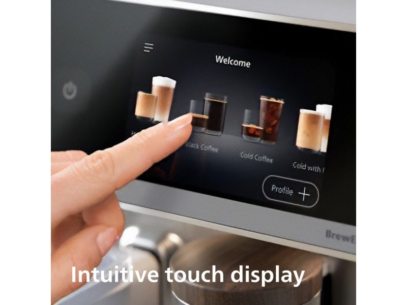 Philips Café Aromis Series 8000, Espressomaskine, 1,9 L, Kaffebønner, Indbygget kværn, 1500 W, Sølv billede 4