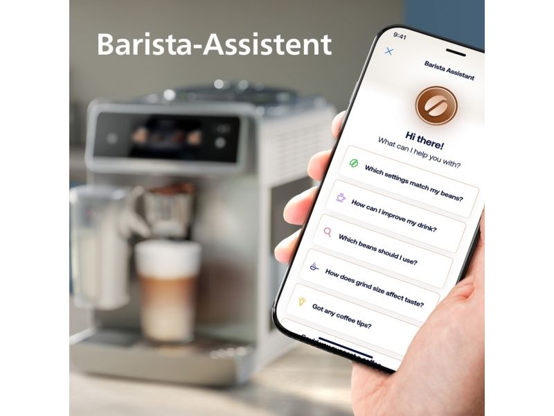 Philips Café Aromis Series 8000, Espressomaskine, 1,9 L, Kaffebønner, Indbygget kværn, 1500 W, Sølv