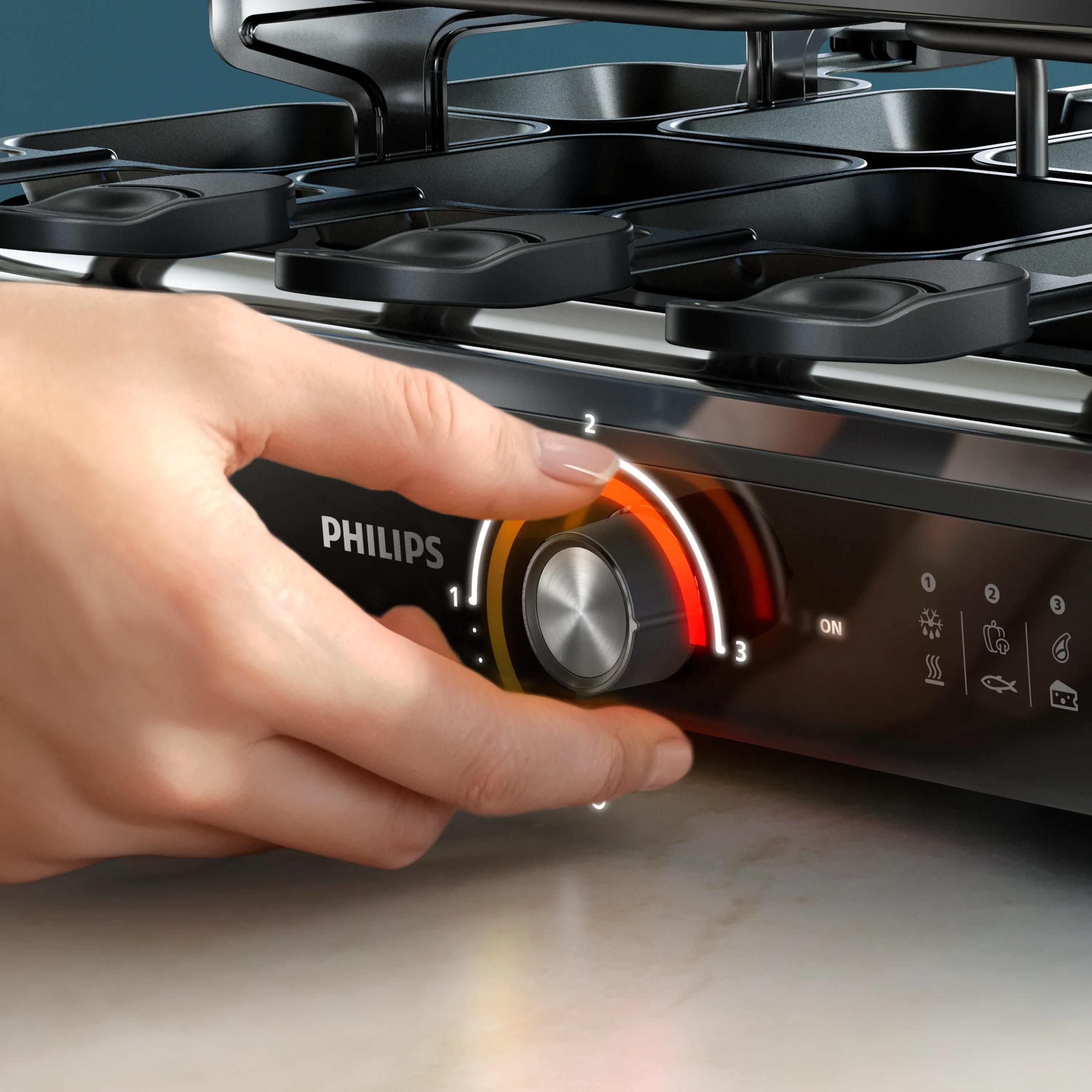 HD6412/90 EU RACLETTE GRILL BLACK billede 3