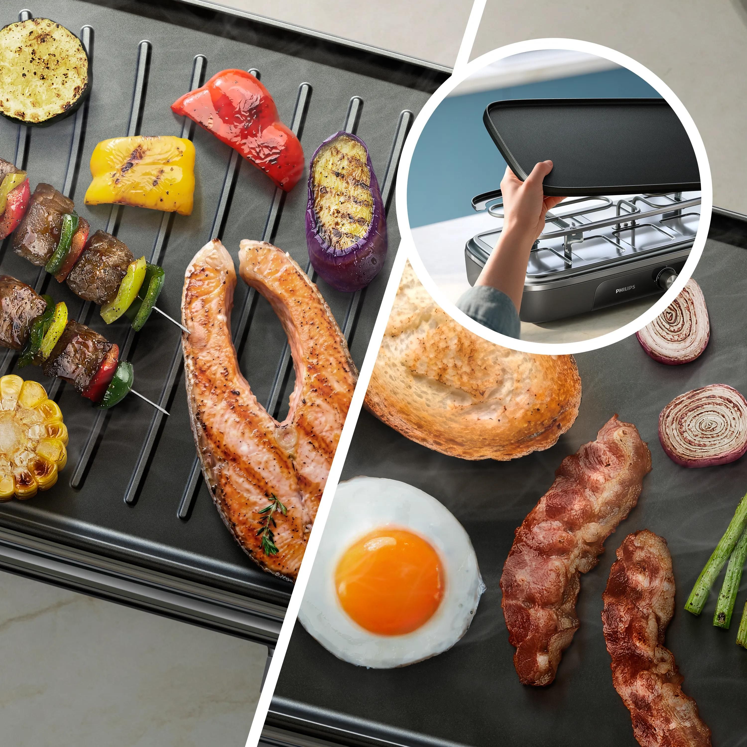 HD6421/80 EU RACLETTE GRILL BLACK billede 3