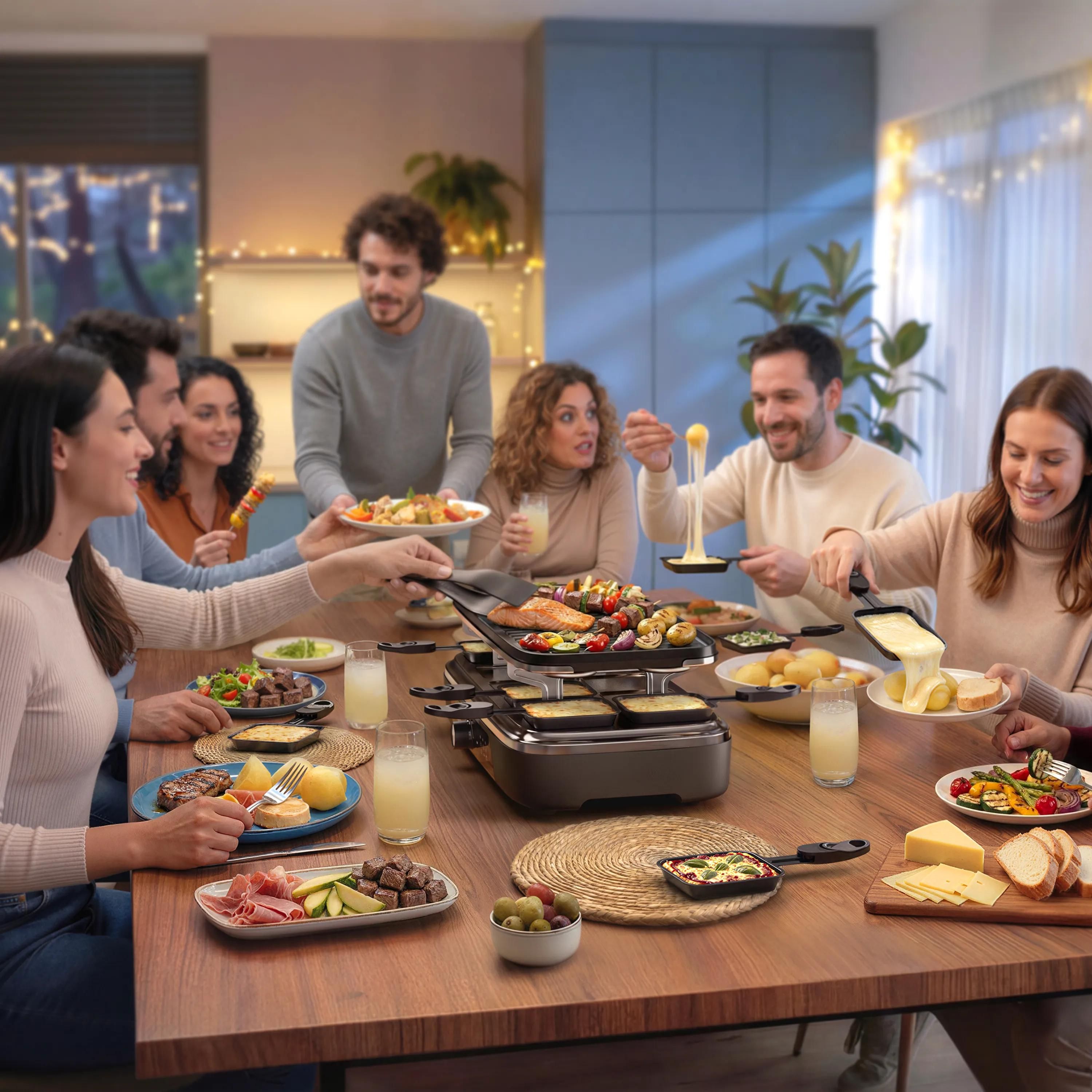 HD6421/80 EU RACLETTE GRILL BLACK billede 2