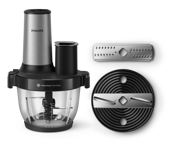 Philips 5000-serien HR1504/00, 2 L, 16.000 omdr./min., plast, sort, rustfrit stål, rustfrit stål, plast