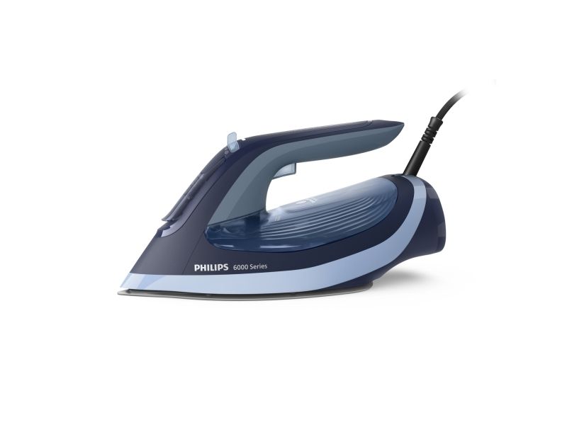 Philips 6000 series 6000-serie dampstrygejern, Dampstrygejern, SteamGlide Plus strygesål, 190 g/min, Blå, 45 g/min, 0,3 L billede 4