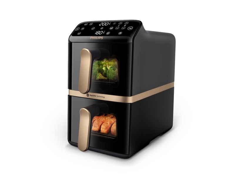 Philips 4000 Series NA462 - double hot air fryer - black/dark grey