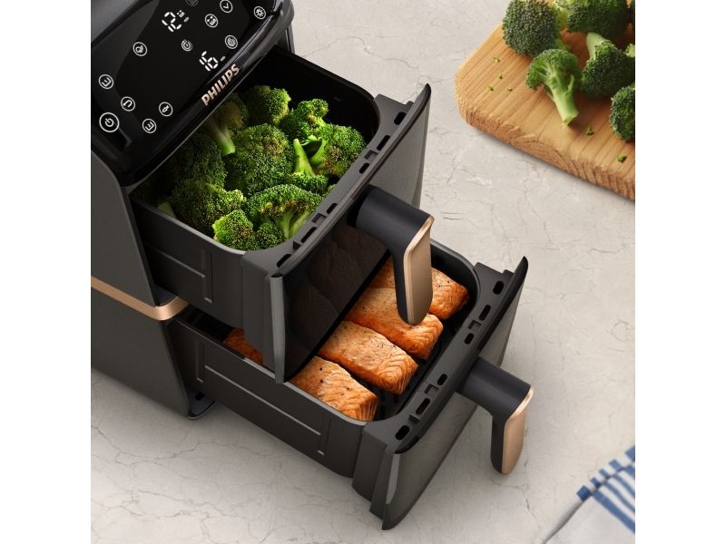 Philips 4000 Series NA462 - double hot air fryer - black/dark grey