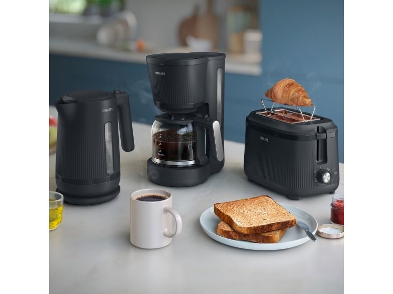 Philips 3000 series HD2511/90, 2 skive(r), Sort, Plast, Knapper, Dreje, 830 W, 220-240 V