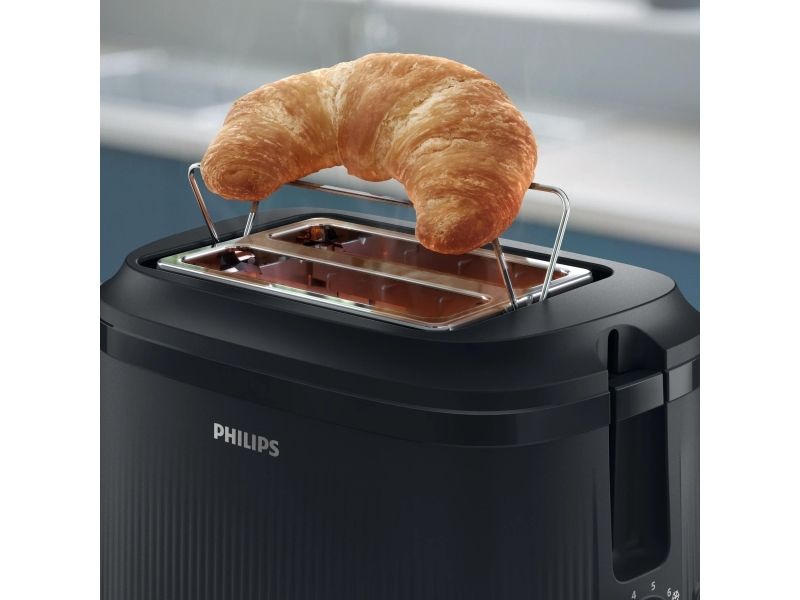 Philips 3000 series HD2511/90, 2 skive(r), Sort, Plast, Knapper, Dreje, 830 W, 220-240 V