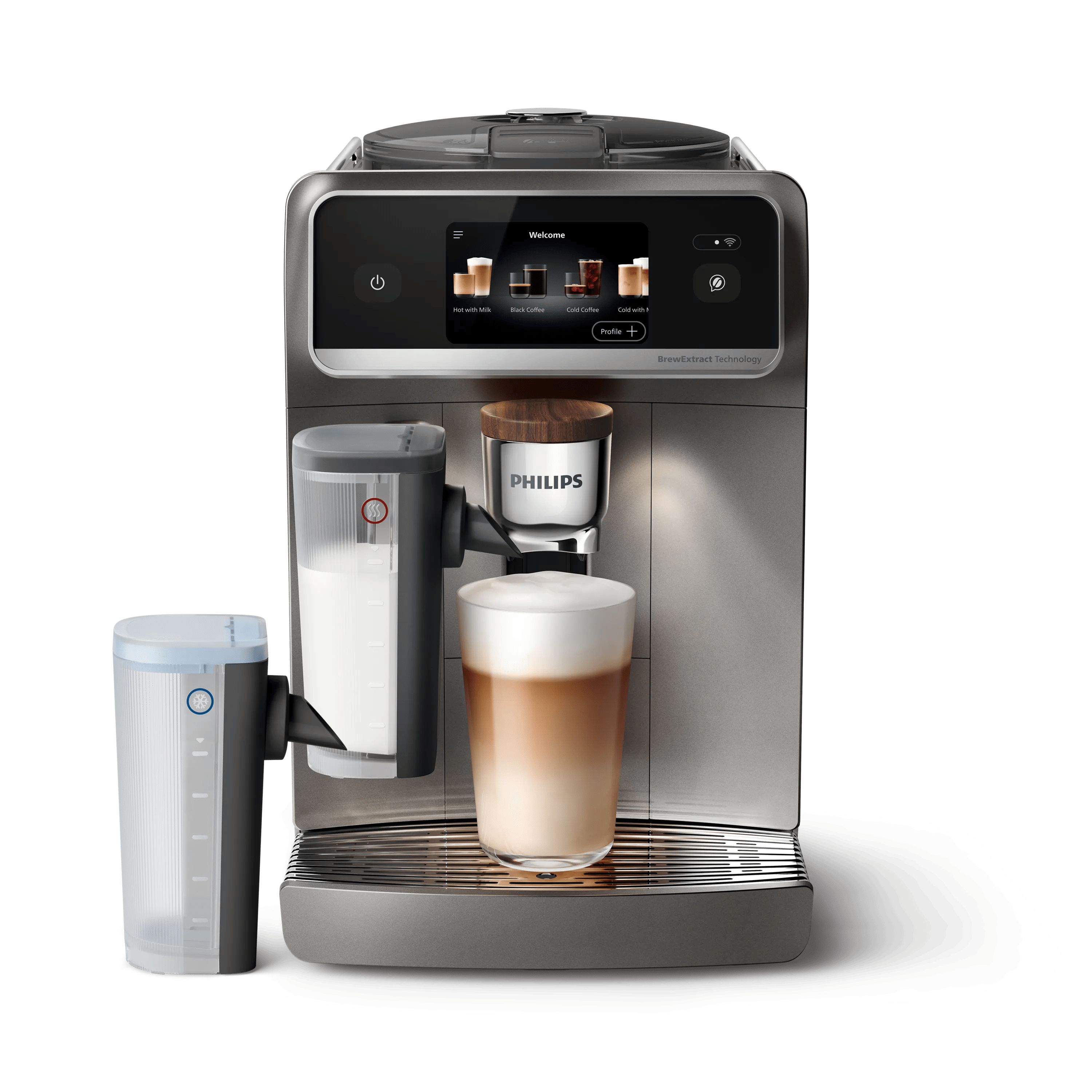 Philips EP8757/92, Espressomaskine, 1,9 L, Kaffebønner, Indbygget kværn, 1500 W, Grå billede 1