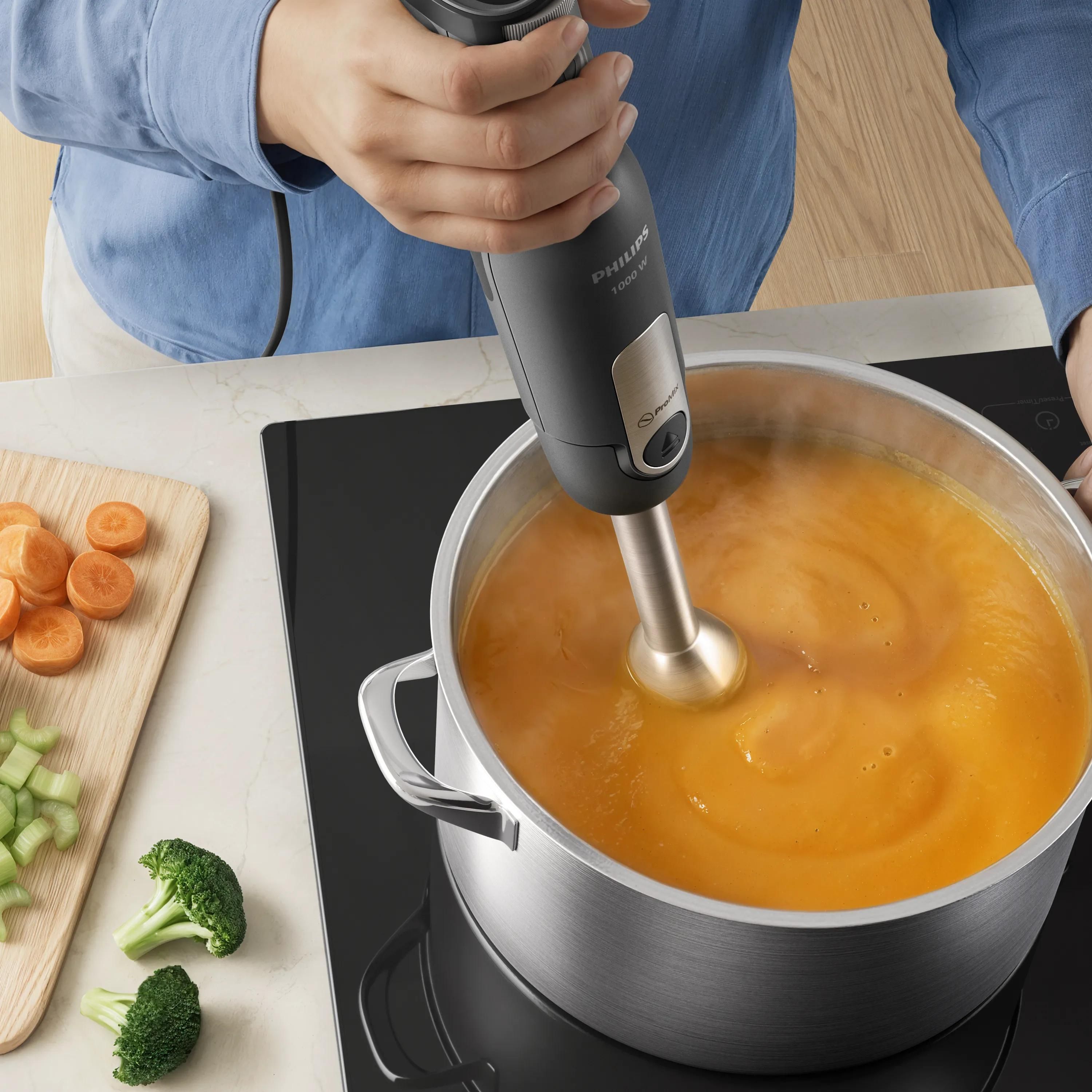 HR2562/00 EU HANDBLENDER 1000W+CHOPPER billede 2
