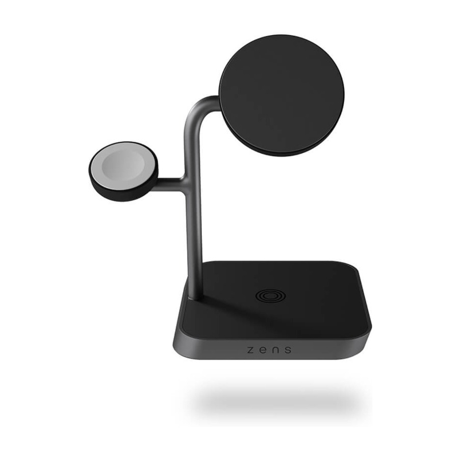 Zens Office Charger Pro 3 Magsafe/Qi2 trådløs oplader, sort billede 3