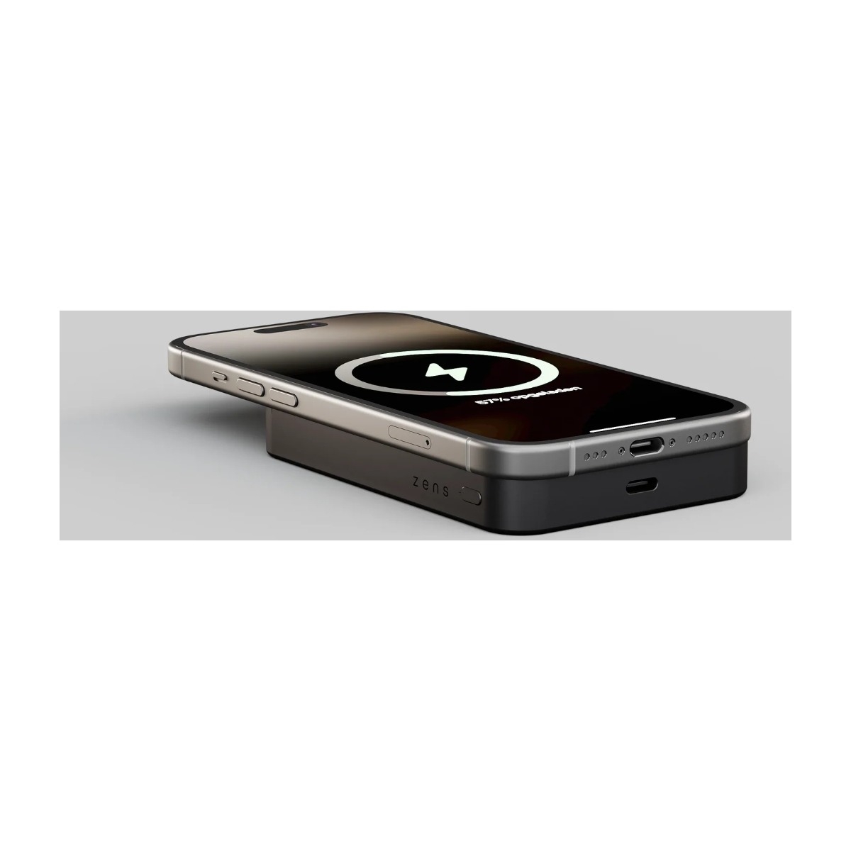 Zens Powerbank Pro 1 Slim Qi2 10 000 mAh magnetisk powerbank, sort billede 3