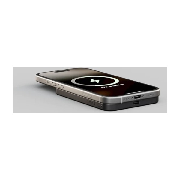 Zens Powerbank Pro 1 Slim Qi2 5000 mAh magnetisk powerbank, sort billede 3