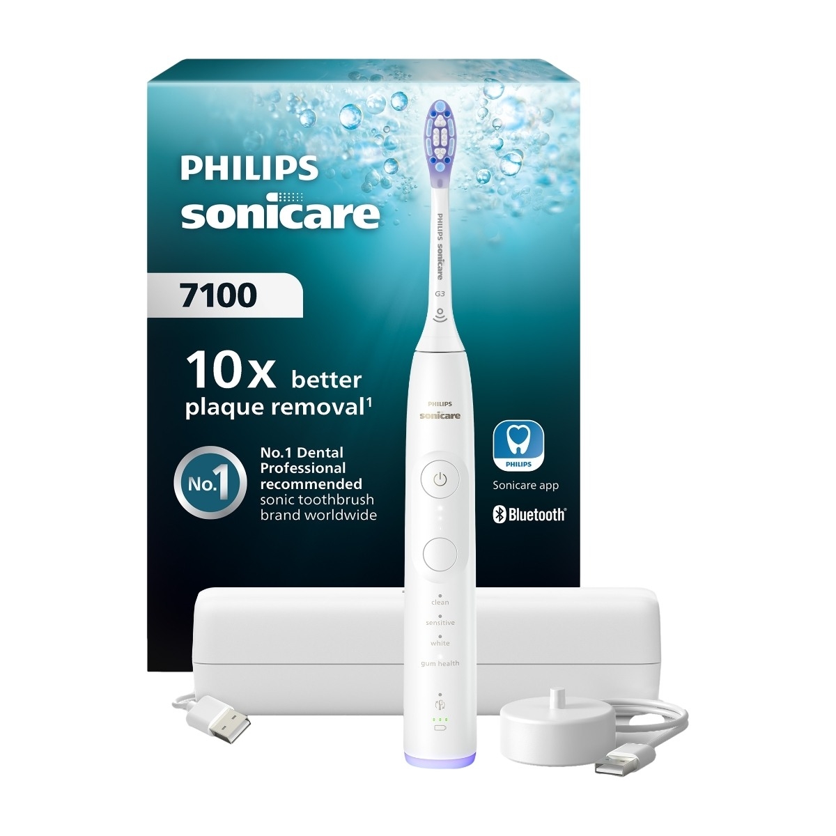 Philips Sonicare Series 7100 elektrisk tandbørste, hvid billede 1