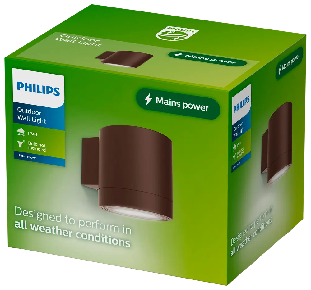 Philips Fylx væglampe - brun billede 2