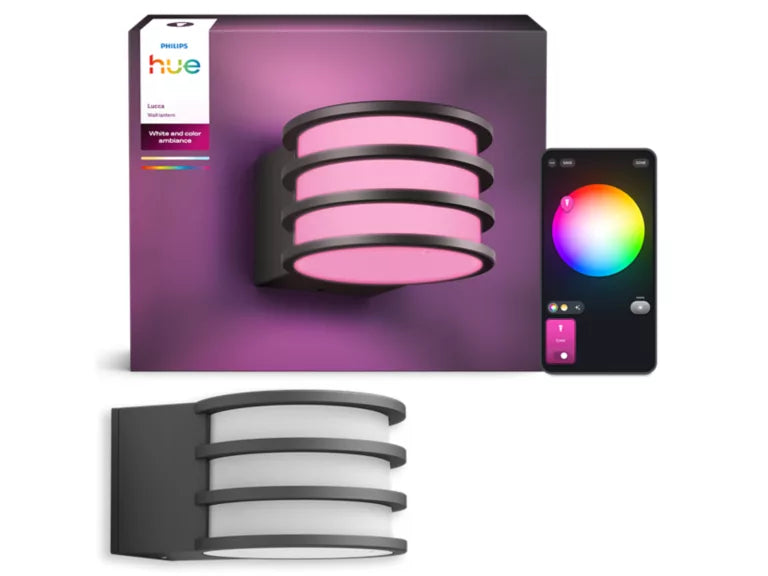 Philips Hue Lucca Væglampe 11W 1100lm E27 WCA Antrasit billede 3