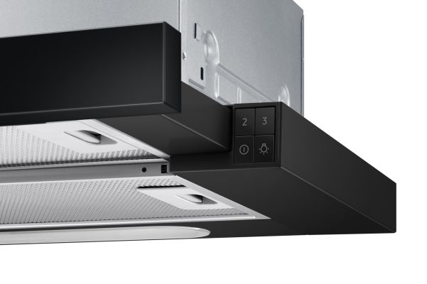 Samsung NK24M1030IB - Hætte - teleskopisk - udsugning & recirculation - sort
