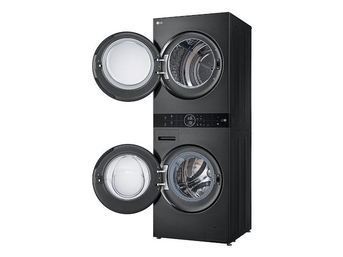 LG WashTower vaskemaskine/tørretumbler WT1210BBF (Sort)