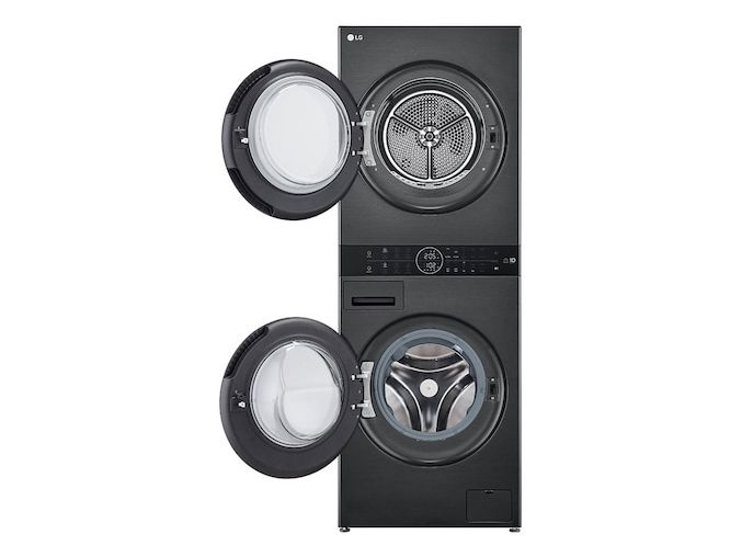 LG WashTower vaskemaskine/tørretumbler WT1210BBF (Sort)
