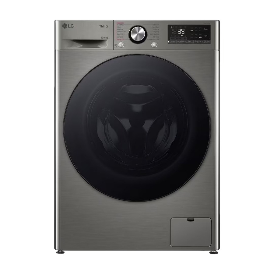 LG CV94V7S2QN kombineret vaskemaskine/tørretumbler, Platinum Silver