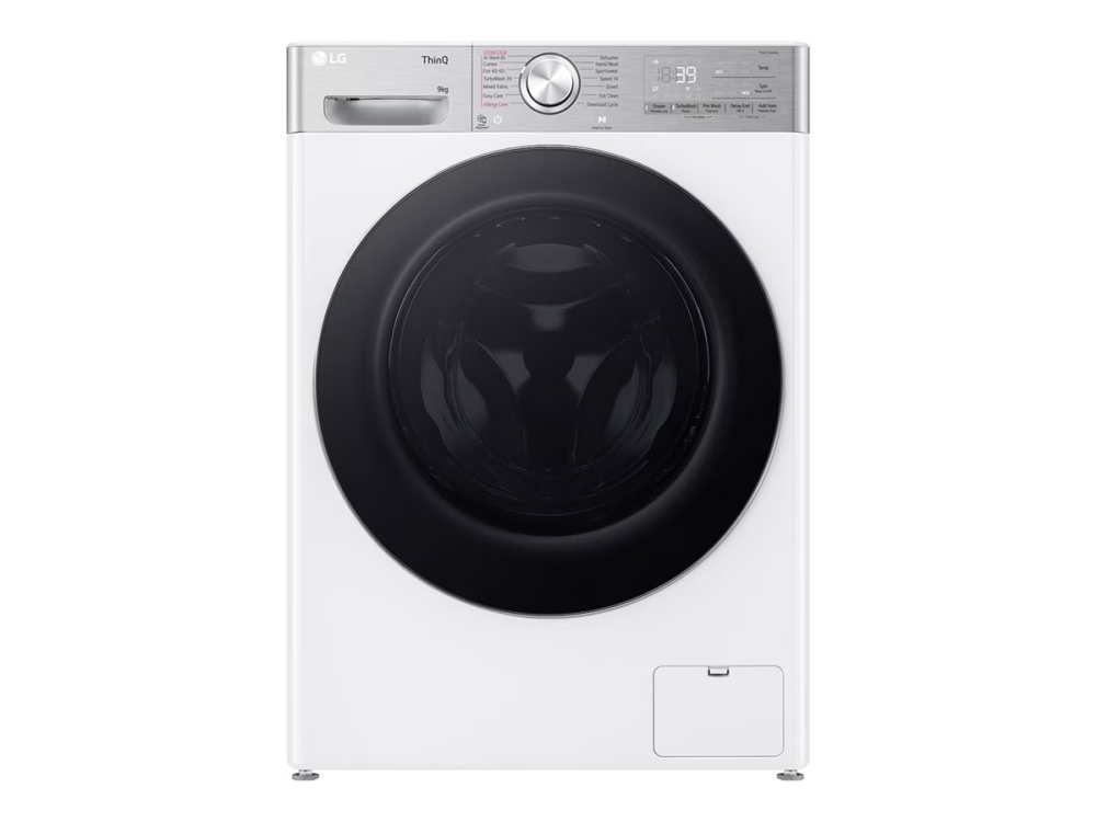 LG Serie R9 F4DR913P3WA - Vaske-/ tørremaskine - Wi-Fi - bredde: 60 cm - dybde: 66 cm - højde: 85 cm - frontbetjening - 13 kg - 1400 rpm - hvid