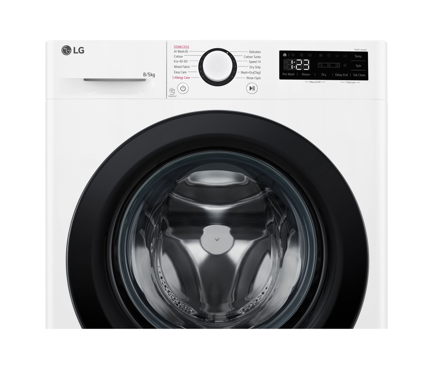 LG F2Y5PRP6W Vaske-tørremaskine billede 5