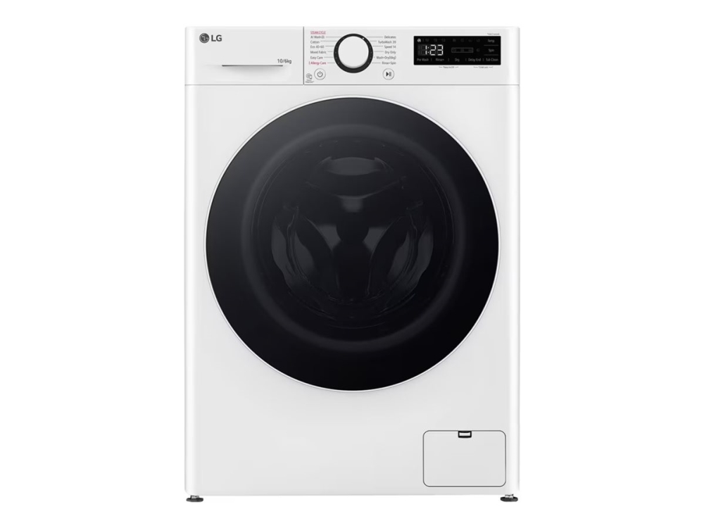 LG Serie R5 F4DR510S0W Vaske-/Tørremaskine (10,5/6 kg, 1400 rpm) – Hvid