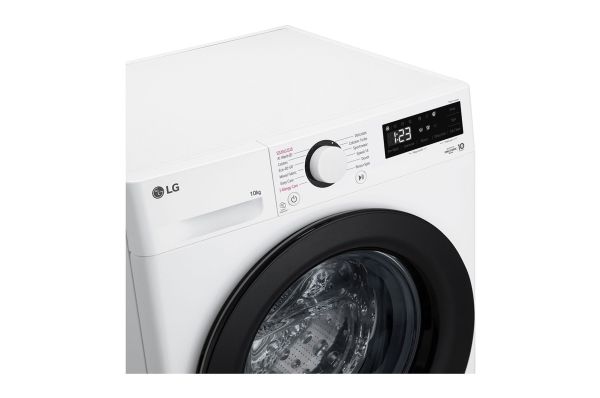 LG F4WR510SBW - Vaskemaskine - bredde: 60 cm - dybde: 62 cm - højde: 85 cm - frontbetjening - 10 kg - 1400 rpm - hvid billede 4
