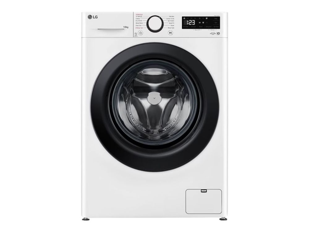 LG F4WR510SBW - Vaskemaskine - bredde: 60 cm - dybde: 62 cm - højde: 85 cm - frontbetjening - 10 kg - 1400 rpm - hvid billede 1