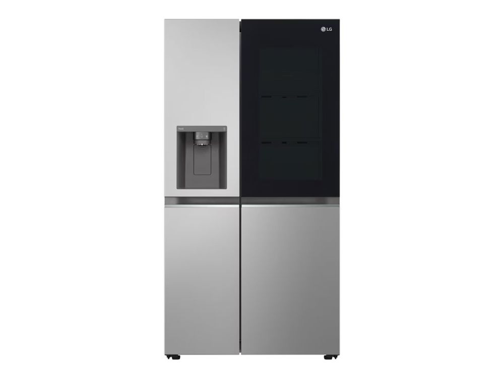 LG GSGV80PYLL - Køleskab/fryser - side-by-side med vanddispenser, isdispenser - Wi-Fi - bredde: 91.3 cm - dybde: 73.5 cm - højde: 179 cm - 635 liter - Klasse E - prime-sølv billede 3