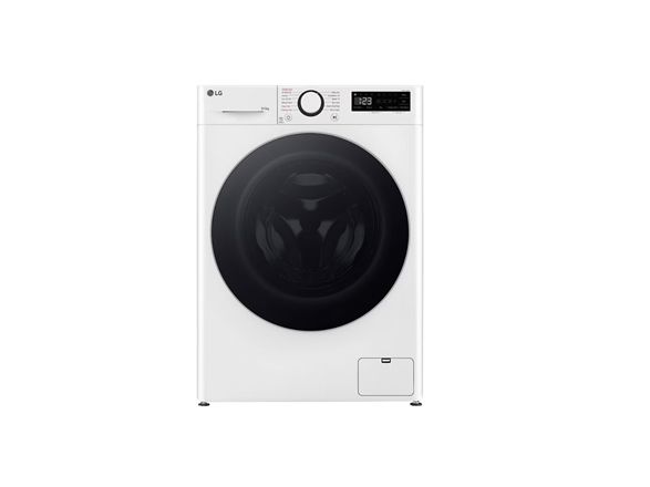 LG F2DR508S1W - Vaske-/ tørremaskine - bredde: 60 cm - dybde: 53.5 cm - højde: 85 cm - frontbetjening - 8 kg - 1200 rpm - hvid