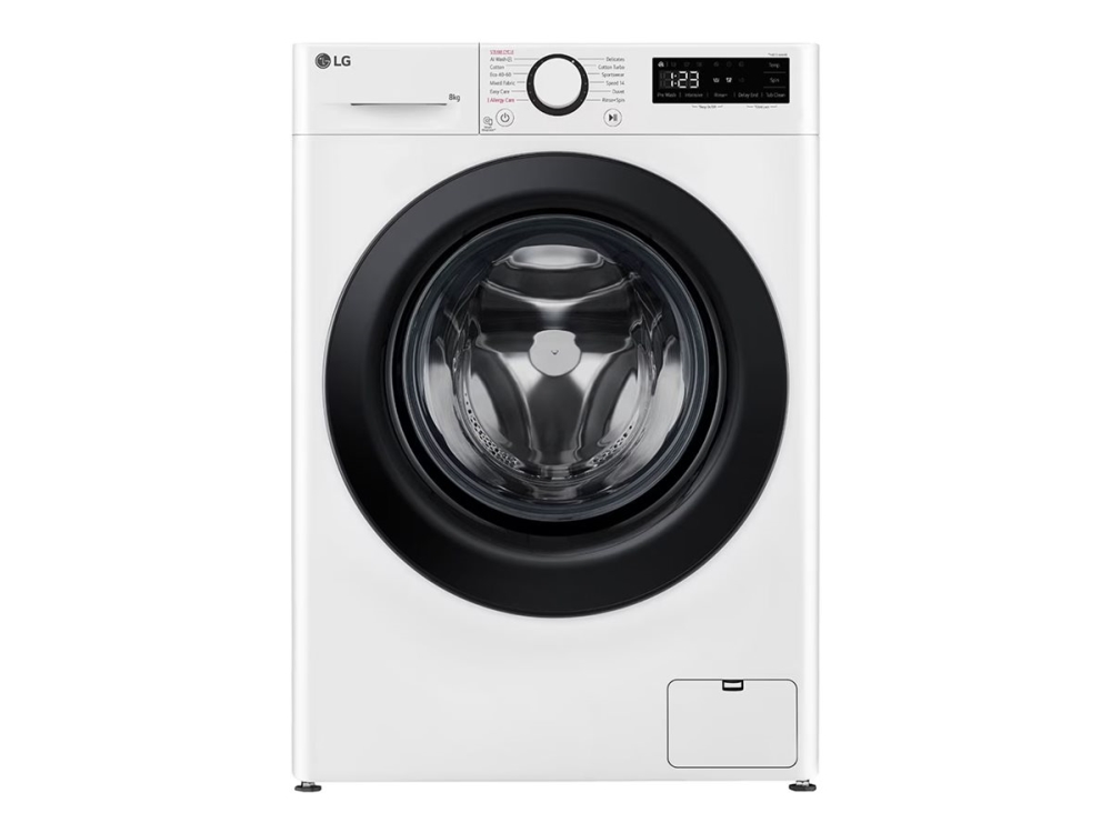 LG Serie R5 F2WR509SBW - Vaskemaskine - bredde: 60 cm - dybde: 53.5 cm - højde: 85 cm - frontbetjening - 9 kg - 1200 rpm - hvid