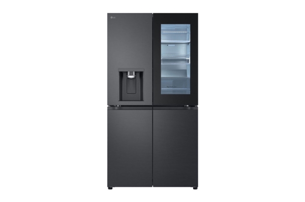 LG GMG960EVEE.AEVQEUR, Fritstående, Amerikansk dør, Sort, Knapper, Berøring, LED, Indvendig
