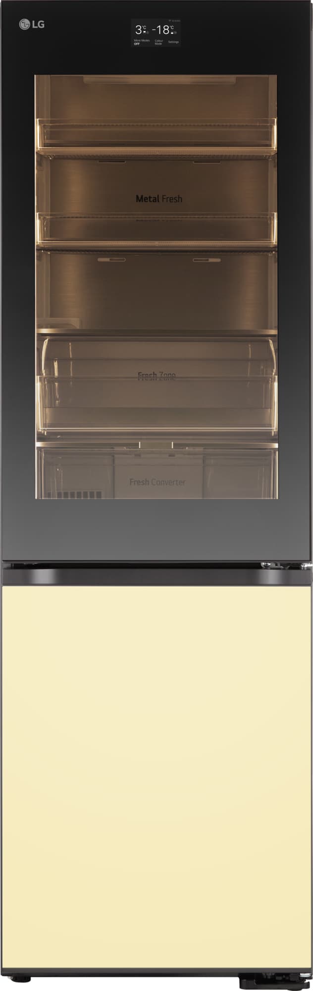 LG InstaView MoodUP Kyl/Frys GBG719MDNN (sort/farveskiftende LED) billede 1