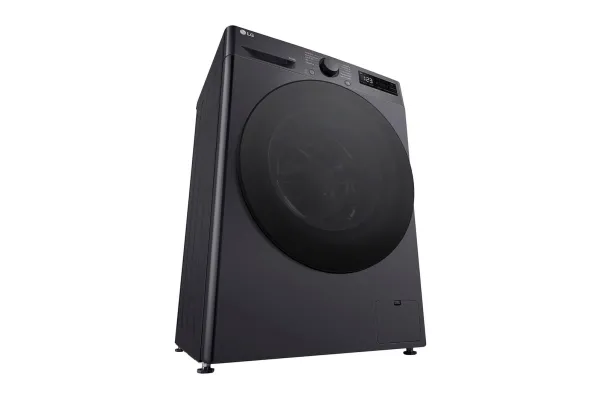 LG V5WD95SLIMB - Vaske-/ tørremaskine - bredde: 60 cm - dybde: 47 cm - højde: 85 cm - frontbetjening - 9 kg - 1200 rpm - mellem sort billede 4