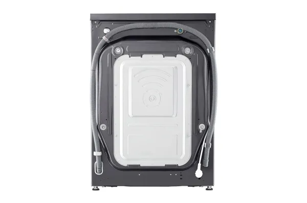 LG V5WD95SLIMB - Vaske-/ tørremaskine - bredde: 60 cm - dybde: 47 cm - højde: 85 cm - frontbetjening - 9 kg - 1200 rpm - mellem sort billede 2