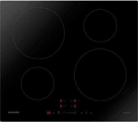 Samsung NZ64H37070K, Sort, Indbygget, Zone induktionskogeplade, Keramisk, 4 zone(s), 4 zone(s) billede 3