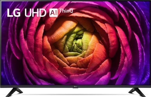 LG 43" UR7300-serien 43UR73003LA 4K UHD LED Smart TV (a5 AI 4K Gen6, HDR10/HLG, webOS, Bluetooth 5.0, 3×HDMI, 2×USB) – sort