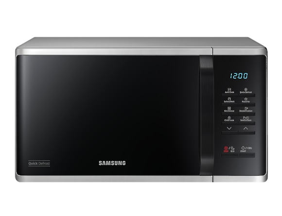 Samsung MS23K3513AS, Bordplade, Solo mikroovn, 23 L, 800 W, Indbygget skærm, LED