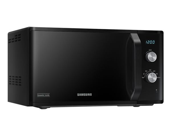 Samsung MW3500K, Bordplade, Solo mikroovn, 23 L, 800 W, Knapper, Dreje, Sort
