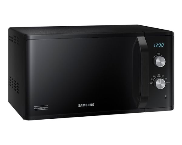 Samsung MW3500K, Bordplade, Solo mikroovn, 23 L, 800 W, Knapper, Dreje, Sort