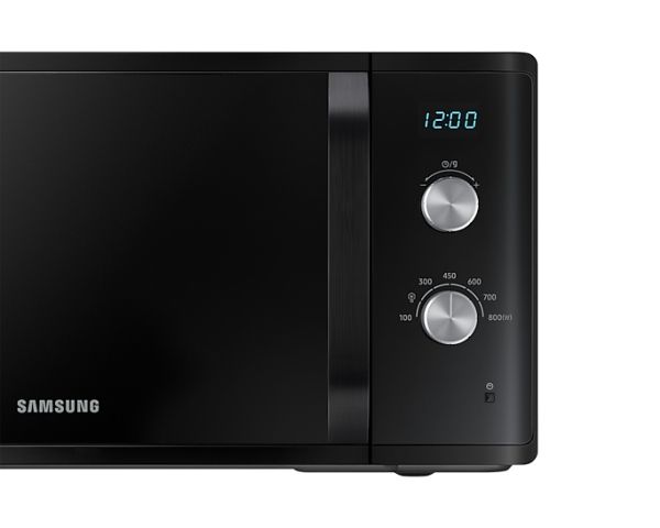 Samsung MW3500K, Bordplade, Solo mikroovn, 23 L, 800 W, Knapper, Dreje, Sort