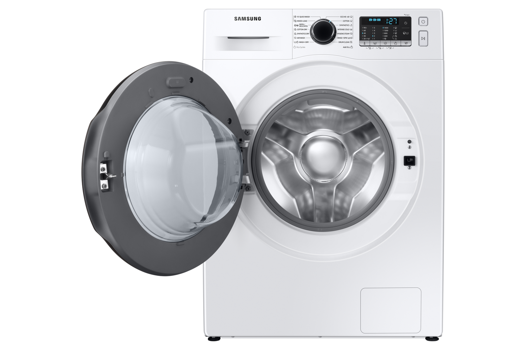 Samsung WD80TA047BT 8/6kg hvid frontbetjent vaske-/tørremaskine billede 7