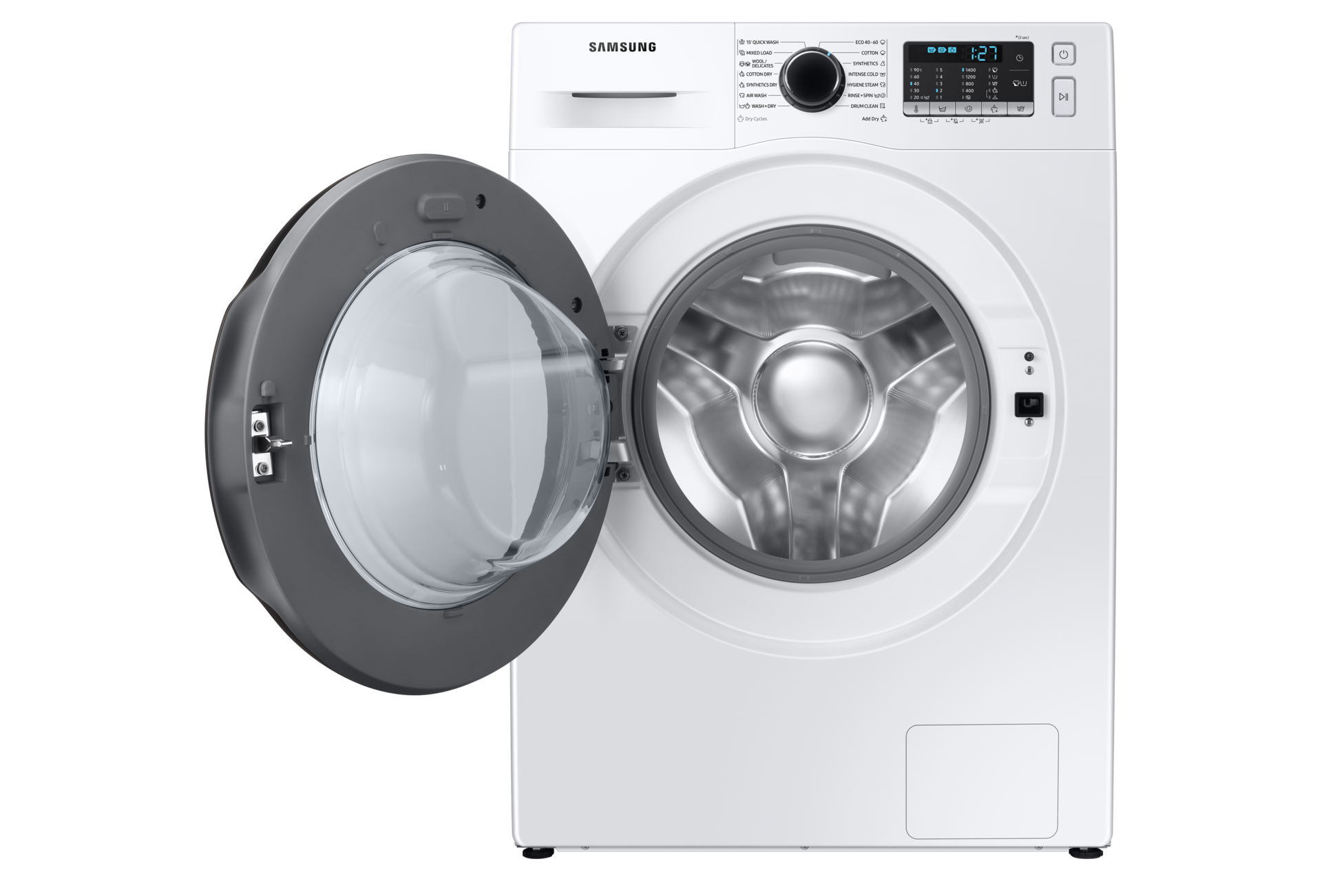 Samsung WD80TA047BT 8/6kg hvid frontbetjent vaske-/tørremaskine billede 3