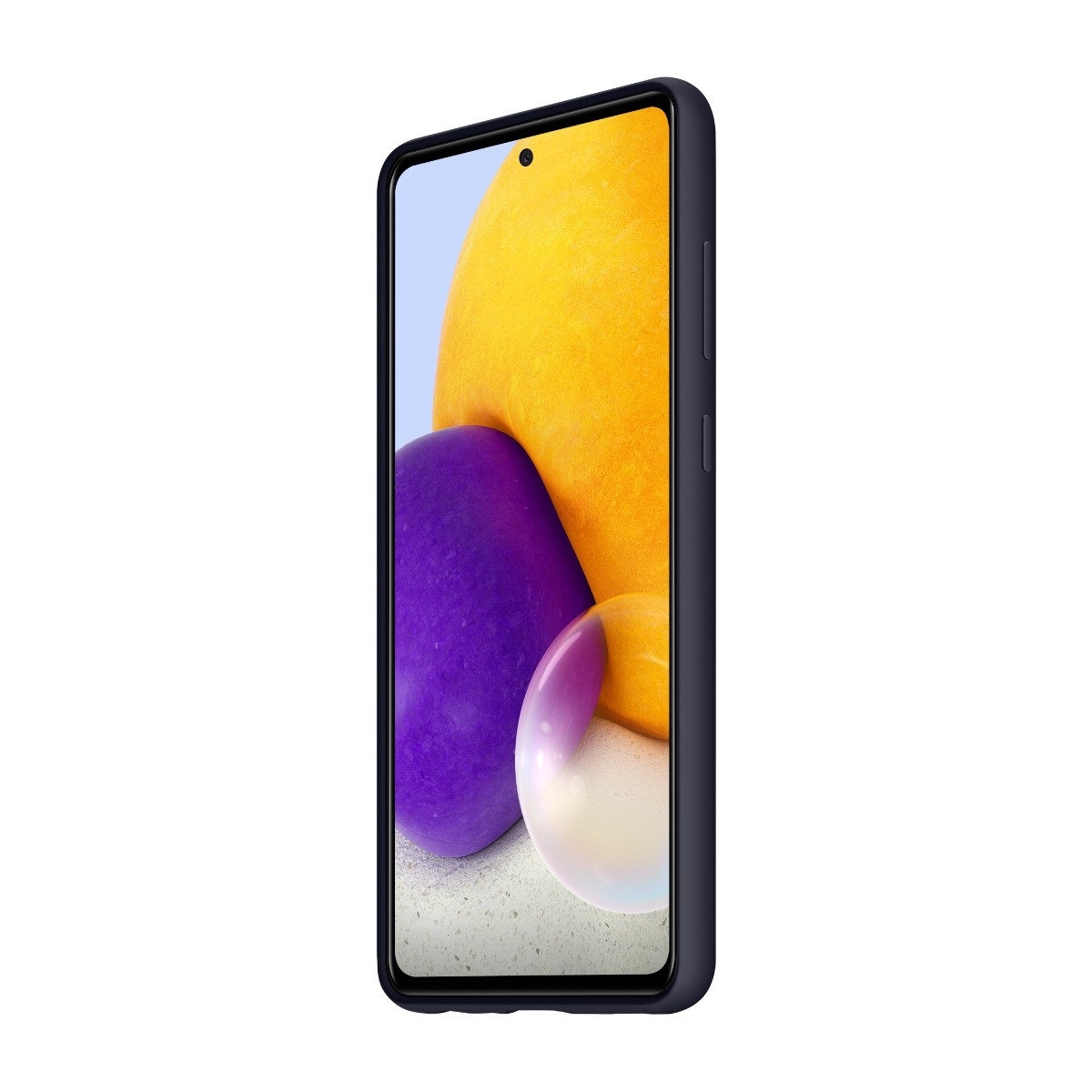 Samsung Galaxy A72 silicone cover, sort billede 4