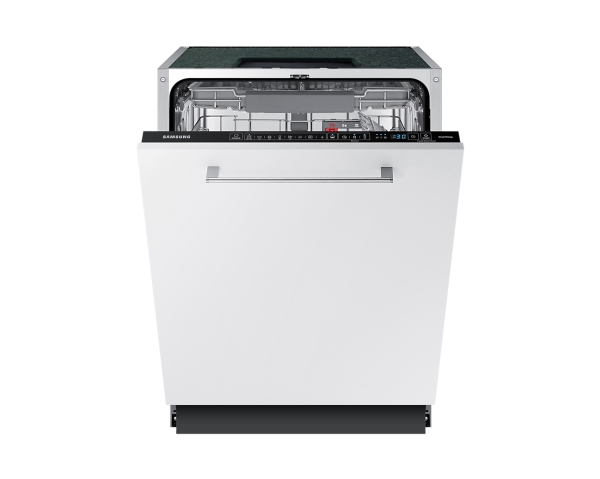 Samsung DW60A8050BB/EO, Fuldt indbygget, Fuld størrelse (60 cm), Hvid, Knapper, Skuffe, 14 kuverter